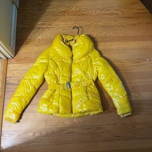 Yellow Kids Puffer Jacket